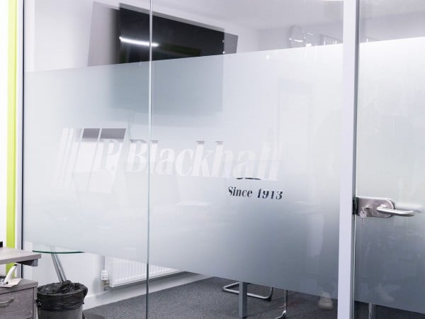 P Blackhall (Edinburgh, Scotland): Acoustic Glass Office Partition