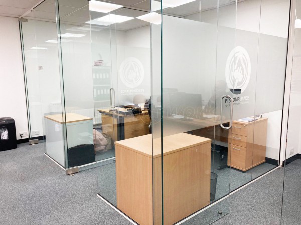 PTS Compliance (Chandlers Ford, Hampshire): Multiple Glass Rooms Using Our Frameless Glass Partition System