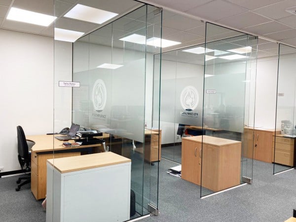 PTS Compliance (Chandlers Ford, Hampshire): Multiple Glass Rooms Using Our Frameless Glass Partition System