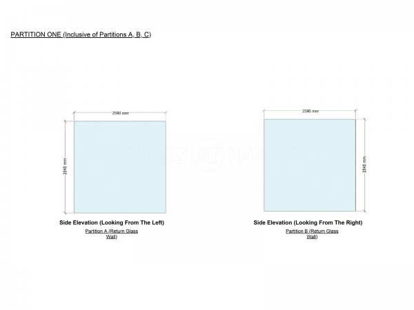 PTS Compliance (Chandlers Ford, Hampshire): Multiple Glass Rooms Using Our Frameless Glass Partition System