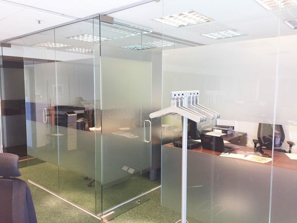 Partner Construction (Spennymoor, County Durham): Toughened Glass Partition Offices With Glazed Separating Wall