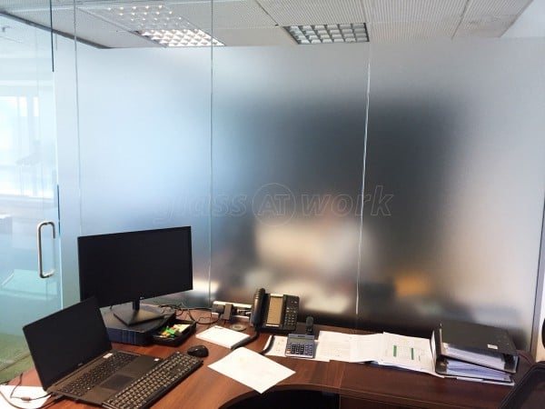 Partner Construction (Spennymoor, County Durham): Toughened Glass Partition Offices With Glazed Separating Wall