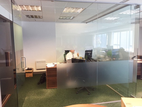 Partner Construction (Spennymoor, County Durham): Toughened Glass Partition Offices With Glazed Separating Wall