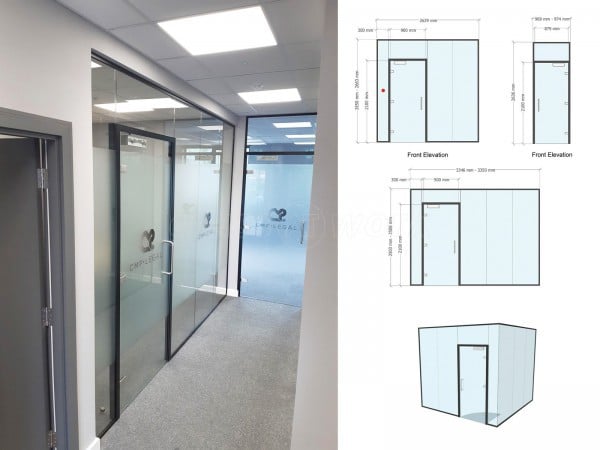 Peak Evolution Ltd (Chesterfield, Derbyshire): Multiple Glass Partitions For Office Refurbishment