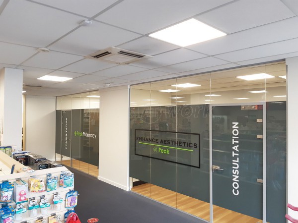 Peak Evolution (Kimberley, Nottingham): Glass Partitions With Soundproofing Acoustic Glass