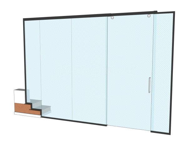 The Physio And Sports Injury Clinic (Colwyn Bay, Conwy): Top Hung Glass Sliding Door Partition