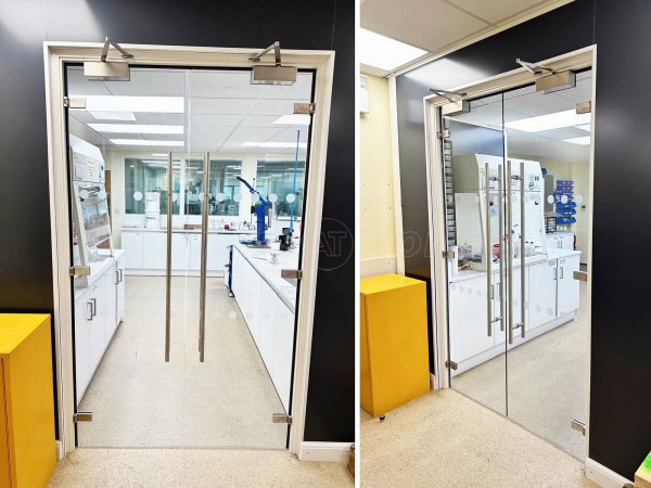Polymer Systems Technology (High Wycombe, Buckinghamshire): Toughened Glass Double Doors