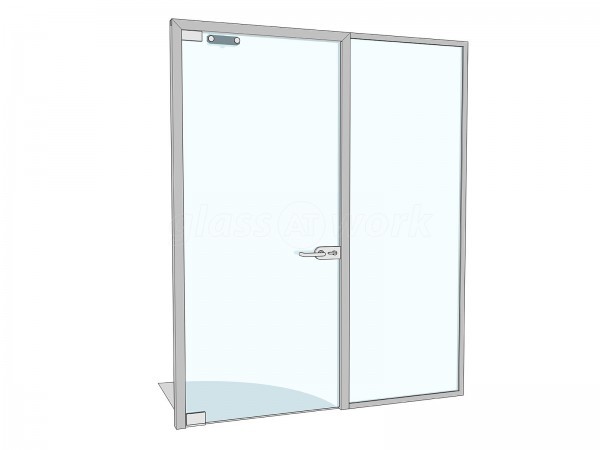 Portal Security (Cumbernauld, Scotland): Glass Door and Glazed Side Panel