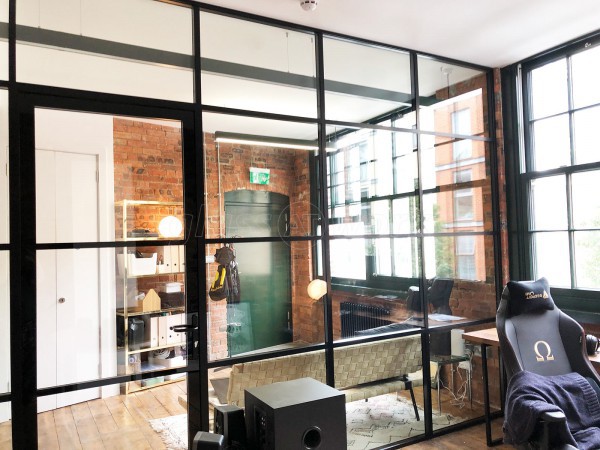 Private Island (Hackney, London): Double Glazed Acoustic Industrial-Style Corner Room With Black Bars