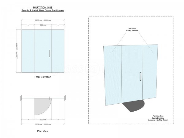 Project Fire (Hixon, Staffordshire): Toughened Safety Glass Office Partitions