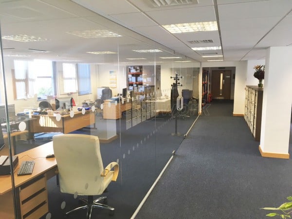 RJS Electronics Ltd (Bedford, Bedfordshire): Large Glass Corner Office With Double Doors