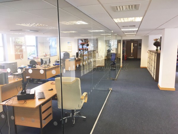 RJS Electronics Ltd (Bedford, Bedfordshire): Large Glass Corner Office With Double Doors