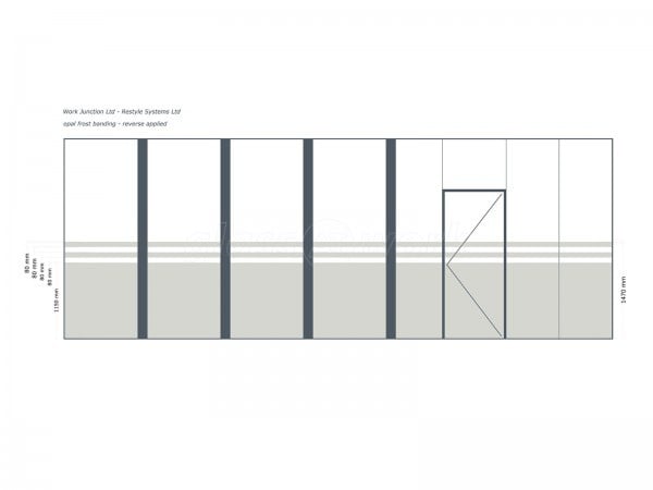 Restyle Systems (Bracknell, Berkshire): T-Bar Black Metal and Glass Framed Office Partitioning