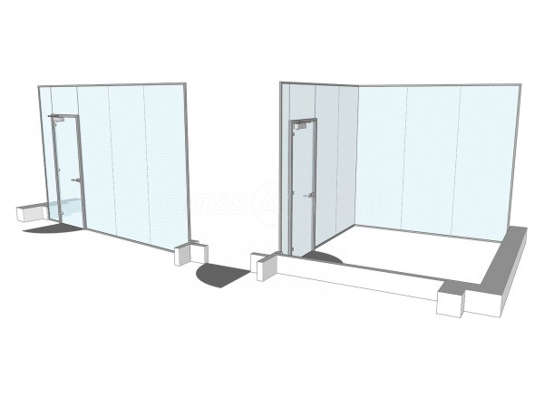 SDP (Haywards Heath, West Sussex): Frameless Glass Partitions and Glazed Corner Office