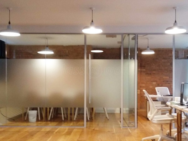 SRE London Ltd (Shoreditch, London): Glass Office Rooms With Notching & Shaping For Obstructions