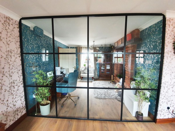 Shekhar Consultancy Ltd (Great Barr, Birmingham): Slimline T-Bar Industrial-Style Glazed Wall