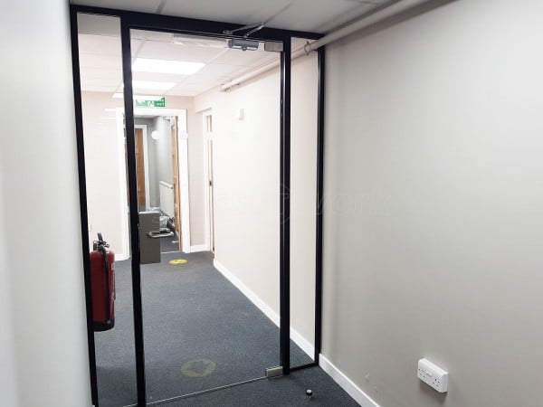 Siderise Insulation Limited (Maesteg, Bridgend): Glazed Office Door With Black Frame