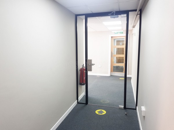 Siderise Insulation Limited (Maesteg, Bridgend): Glazed Office Door With Black Frame