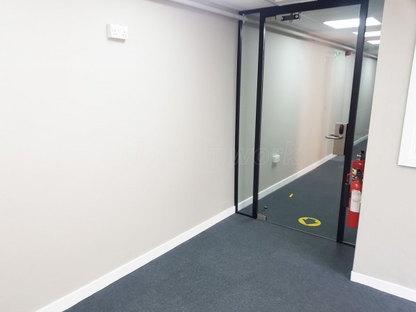 Siderise Insulation Limited (Maesteg, Bridgend): Glazed Office Door With Black Frame