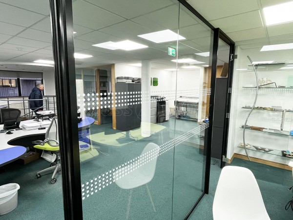 Signbox Ltd (Egham, Surrey): Glass Corner Office With Soundproofed Laminated Glazing