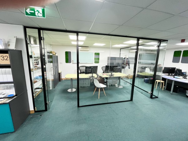 Signbox Ltd (Egham, Surrey): Glass Corner Office With Soundproofed Laminated Glazing