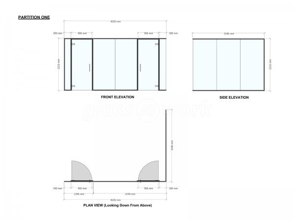 Signbox Ltd (Egham, Surrey): Glass Corner Office With Soundproofed Laminated Glazing