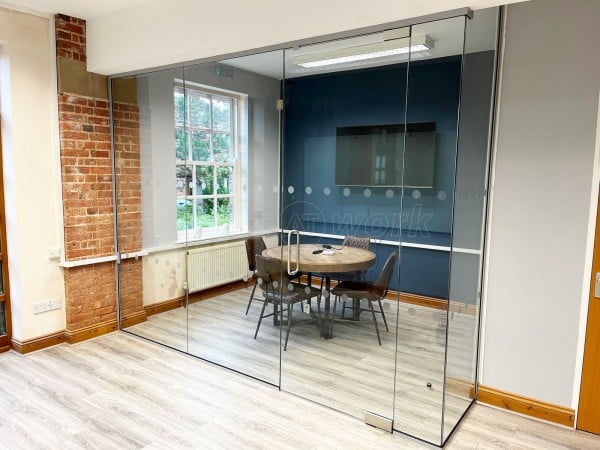 Signs Express (Norwich, Norfolk): Glass Office Interior Corner Room With Notching