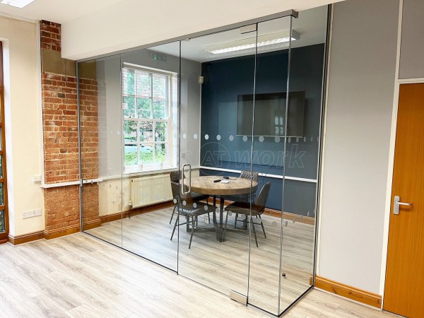 Signs Express (Norwich, Norfolk): Glass Office Interior Corner Room With Notching