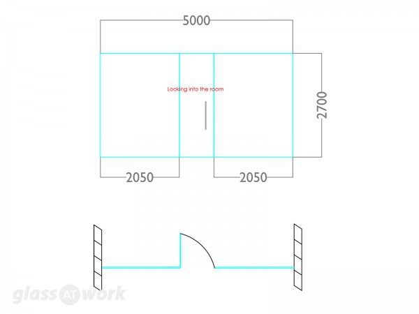 Smallfry (Wolston, Coventry): Glass Partitioning and Glass Door