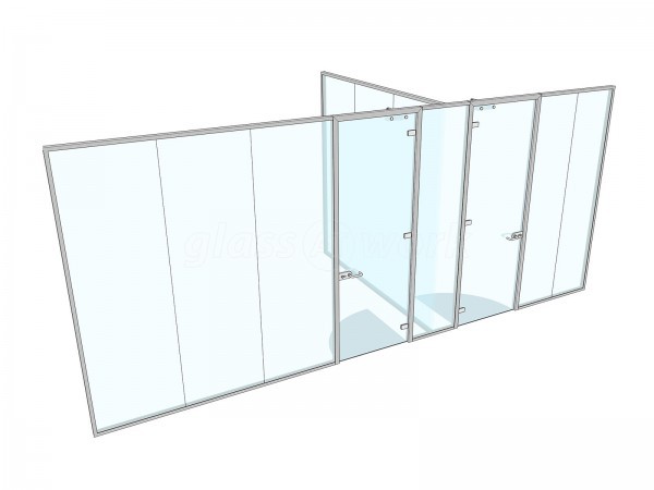 Smart Clinic (Northwich, Cheshire): Double Glazed Glass Office Partitions
