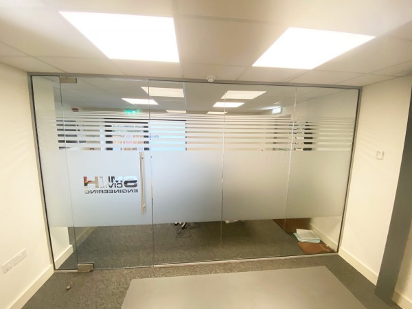 Smith Civil Engineering (Norwich, Norfolk): Toughened Glass Office Wall With Frameless Door