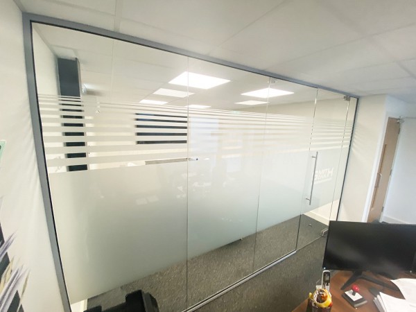 Smith Civil Engineering (Norwich, Norfolk): Toughened Glass Office Wall With Frameless Door