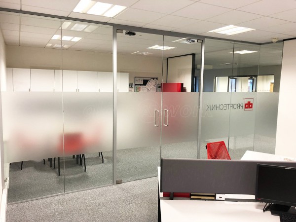 Pruftechnik Ltd (Lichfield, Staffordshire): Glass Office With Soundproof Glazing