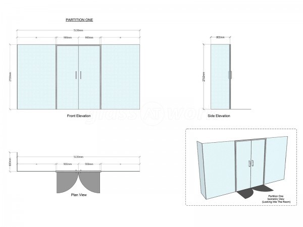 Pruftechnik Ltd (Lichfield, Staffordshire): Glass Office With Soundproof Glazing