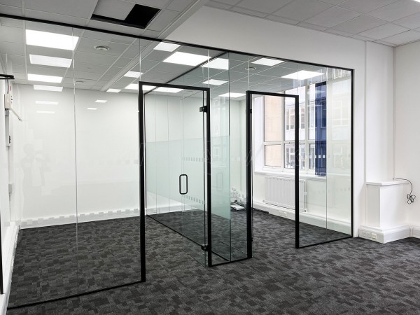 South Of England Investments (Liverpool, Merseyside): Glass Office Partitioning to Create Two Offices