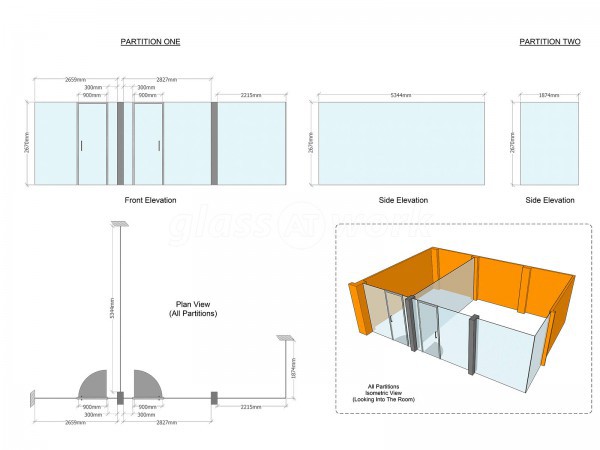 Sovereign Automotive Ltd (Epsom, Surrey): Acoustic Glass Office Wall With Soundproofing