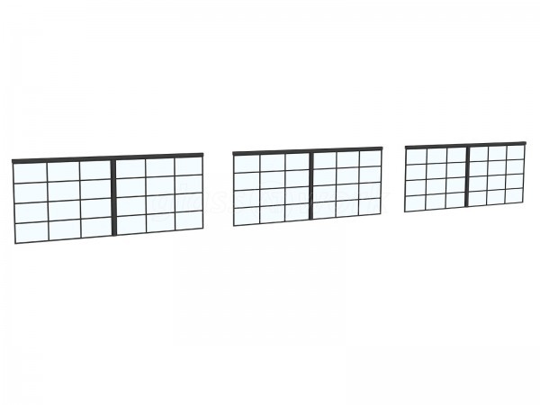 Stef and Philips (Southgate, London): T-Bar Art Deco Glass Office Partitions