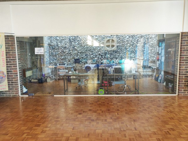 Steppin UP Dance (Fareham, Hampshire): Toughened Glass Partition and Door