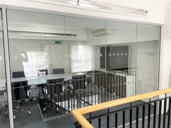 Syntax Integration (Marylebone, London): Glass Partition With Double Doors