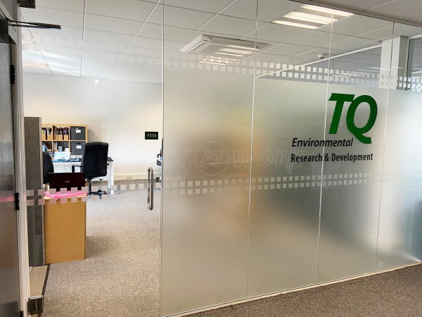 TQ Environmental (Ossett, West Yorkshire): Toughened Glass Office Partition