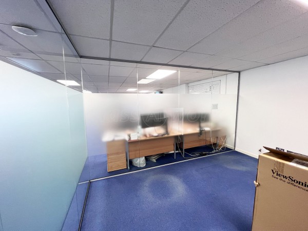 TT Electronics (Fairford, Gloucestershire): Frameless Glass Corner Office