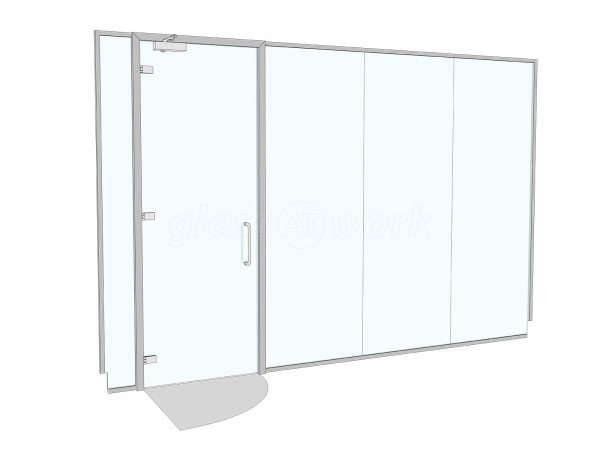 Talking Lab (Waterlooville, Hampshire): Acoustic Glass Office Partition