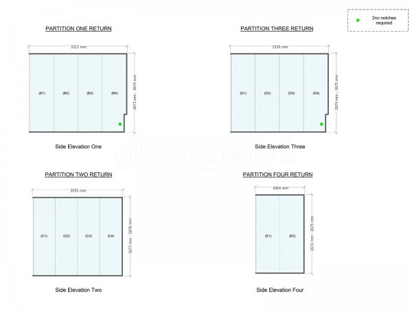 Tandem (Cardiff, Glamorgan): Glass Offices Using Acoustic Glazing