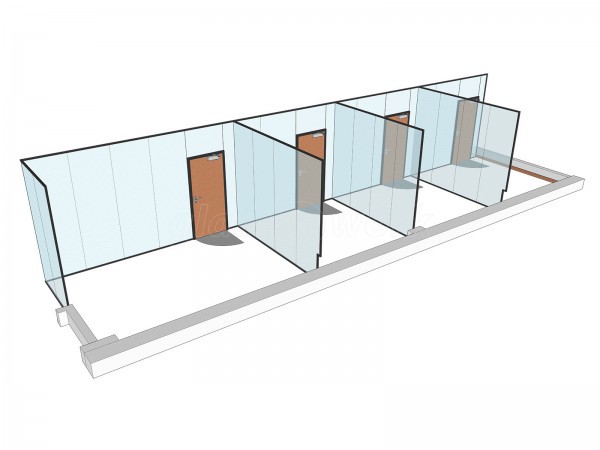 Tandem (Cardiff, Glamorgan): Glass Offices Using Acoustic Glazing