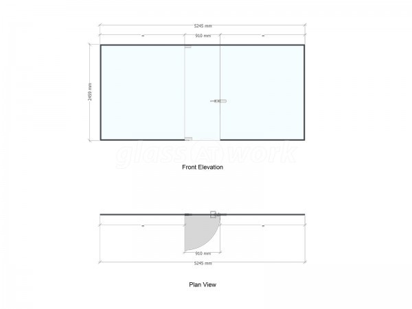 Tanners Homes (Epping Forest, Essex): Toughened Glass Office Partition
