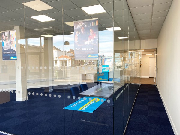 TaxAssist Accountants (Leicester, Leicestershire): Toughened Glass Frameless Office Partitions
