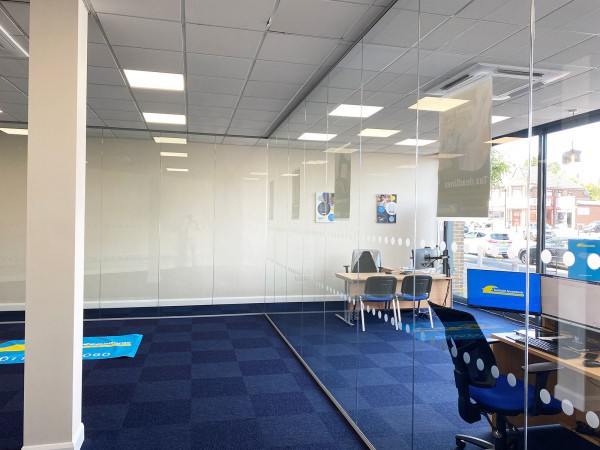 TaxAssist Accountants (Leicester, Leicestershire): Toughened Glass Frameless Office Partitions