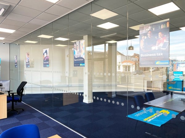 TaxAssist Accountants (Leicester, Leicestershire): Toughened Glass Frameless Office Partitions