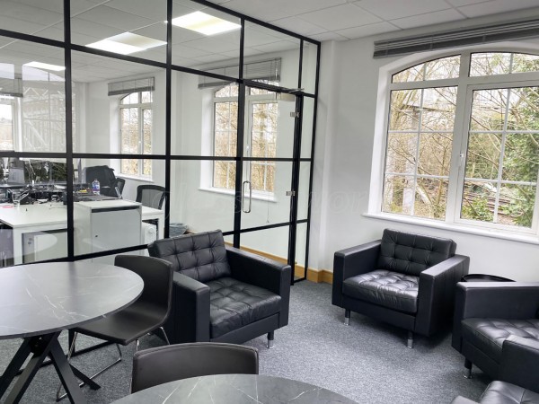 Technical Resources (Addlestone, Surrey): T-Bar Black Framed Glass Meeting Room