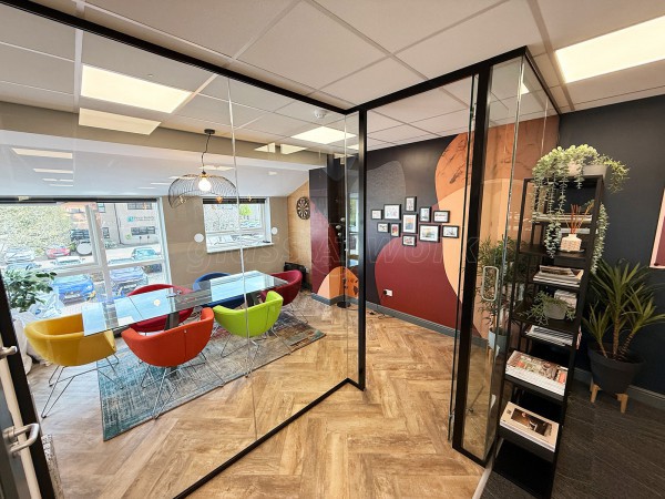 Teemo Designs (Peterborough, Cambridgeshire): Stepped Glass Partition Wall Using Acoustic Glazing